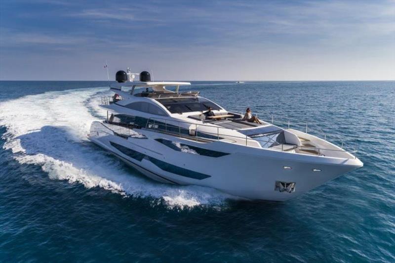 Pearl 95 - running photo copyright Pearl Yachts taken at  and featuring the Power boat class