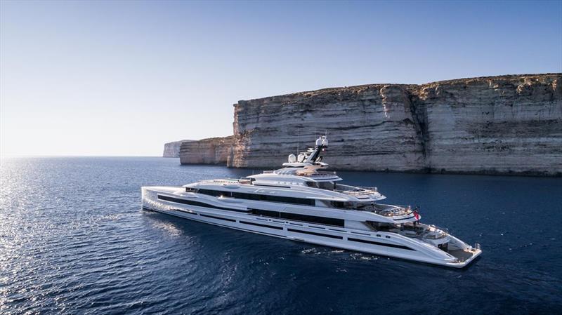 Designed in house by Benetti, Lana really is a postcard photo copyright Imperial taken at  and featuring the Power boat class