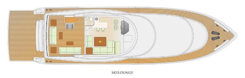 Johnson 93 Motor Yacht skylounge photo copyright Johnson Yachts taken at  and featuring the Power boat class