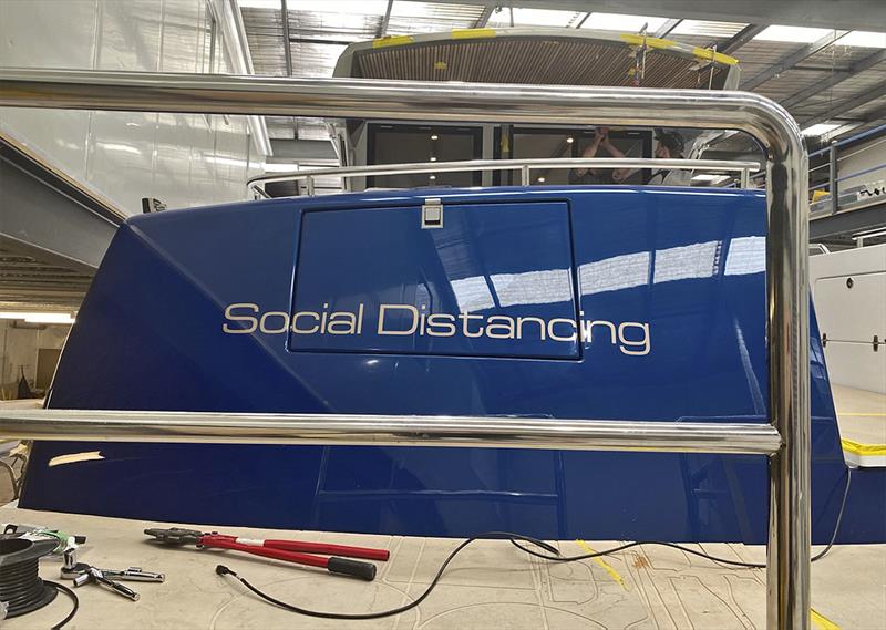 How apt, and how 2020 - Social Distancing - the new Cape50 photo copyright Composites Constructions taken at  and featuring the Power boat class