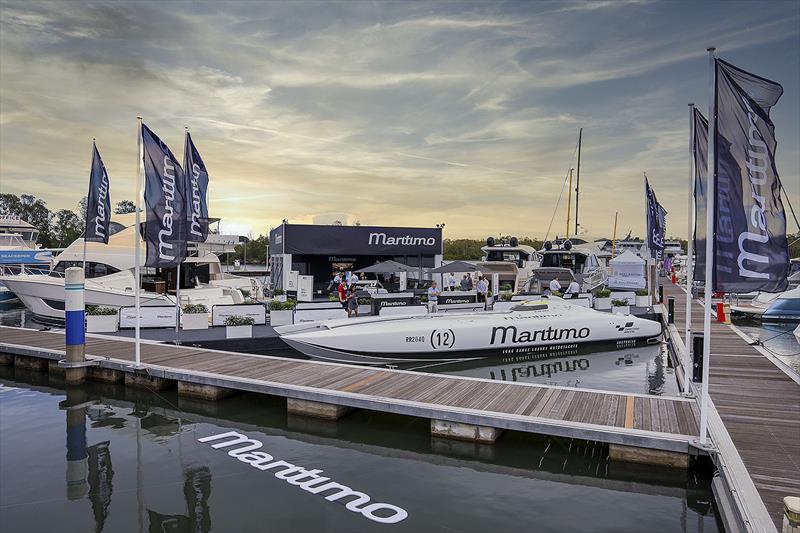 On display - The Maritimo facility at the Sanctuary Cove show photo copyright Maritimo taken at  and featuring the Power boat class