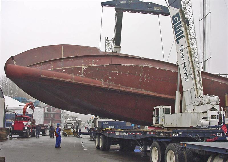 Hull #1 of the Bray 86 foot Ocean Series was in steel photo copyright Bray Yacht Design & Research taken at  and featuring the Power boat class