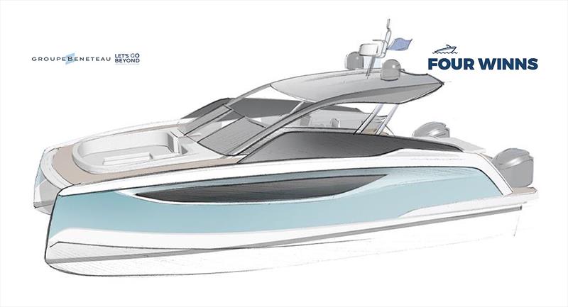 Coming soon - Four Winns 30-something powercat - photo © Groupe Beneteau