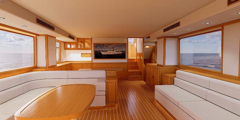 Fleming 85 Enclose Interior Salon photo copyright Fleming Yachts taken at  and featuring the Power boat class
