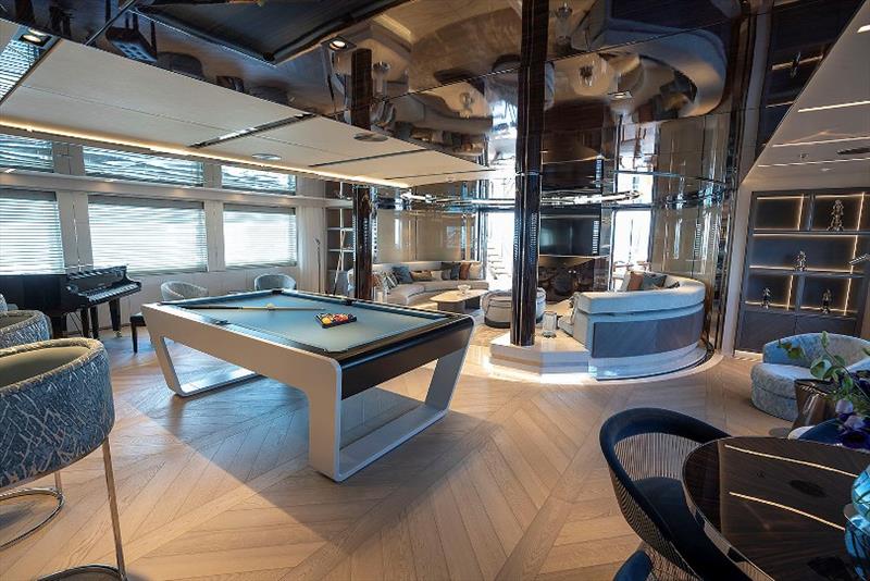 Upper deck skylounge photo copyright Bilgen Yachts taken at  and featuring the Power boat class