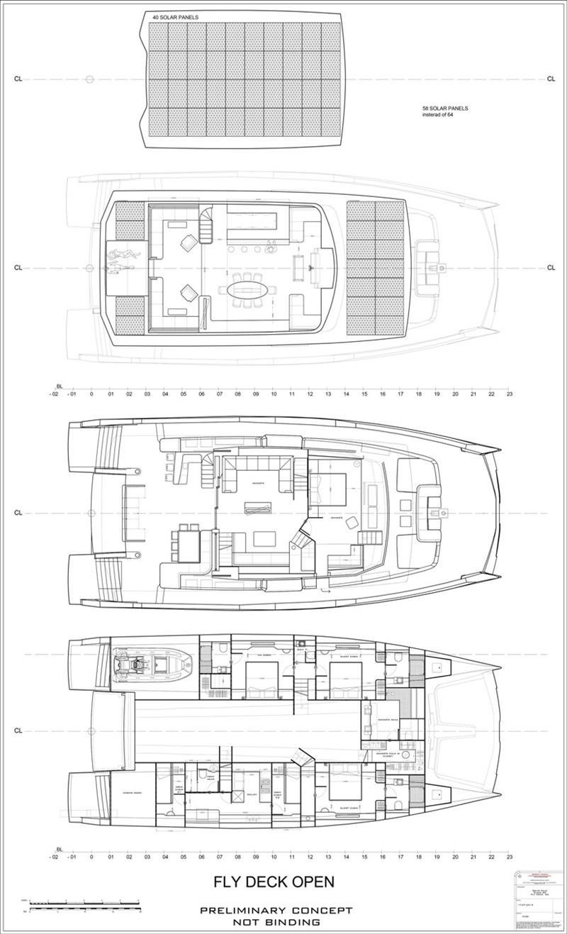 Silent 80 Tri-Deck - 3 deck open fly, owner´s on main deck, 3xVIP, 2x2 crew, galley down photo copyright Silent Yachts taken at  and featuring the Power boat class