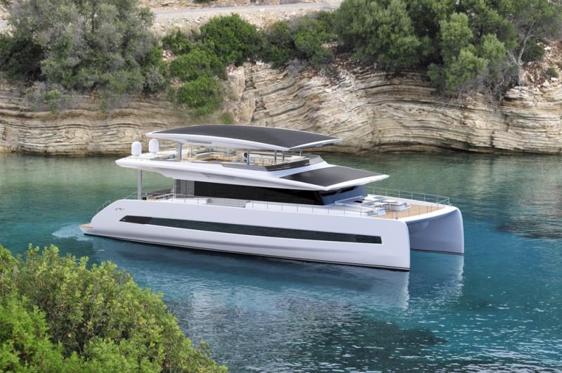 Silent 80 - 3 deck open version - photo © Silent Yachts