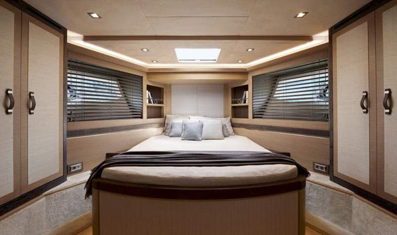 MCY 80 VIP cabin photo copyright Monte Carlo Yachts taken at  and featuring the Power boat class