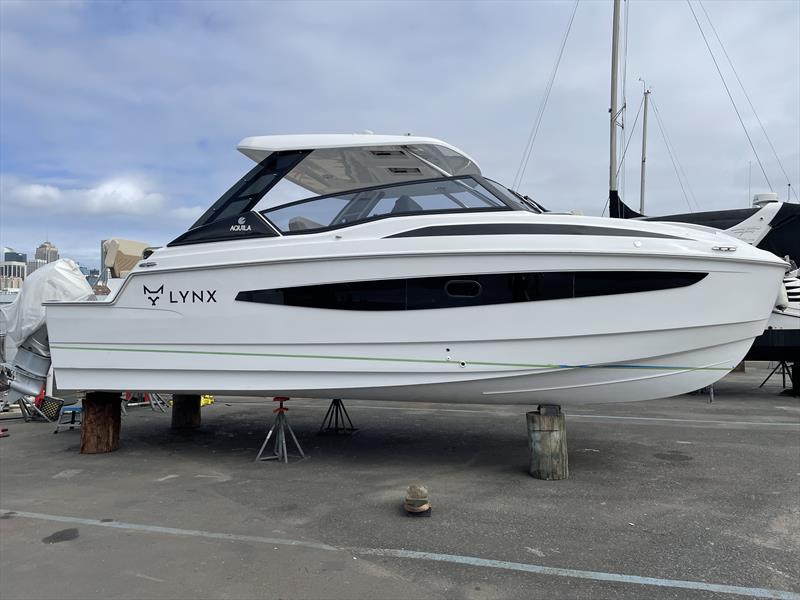 The first of the new Aquila 32 model to arrive in Australia photo copyright Aquila taken at  and featuring the Power boat class