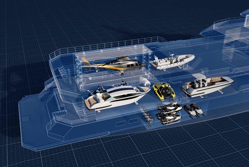 SeaXplorer 77 - Technical - All toys overview photo copyright Damen Yachting taken at  and featuring the Power boat class