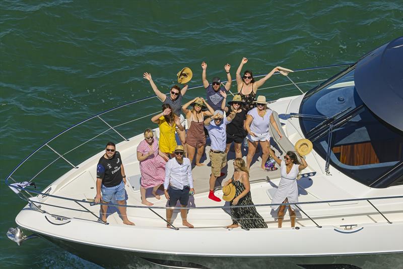 The enthusiasm of the Riviera family on display aboard a Riviera 6000 Sport Yacht Platinum Edition photo copyright Riviera Studio taken at  and featuring the Power boat class