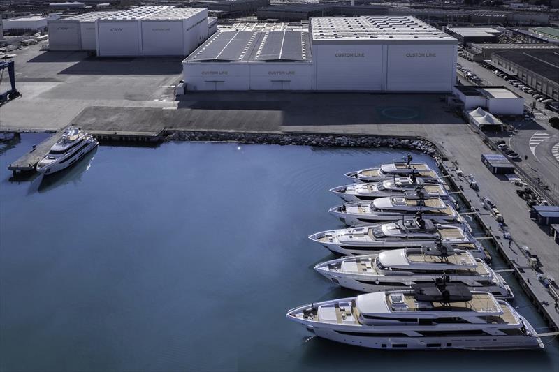 Custom Line fleet at Ancona photo copyright Navetta taken at  and featuring the Power boat class