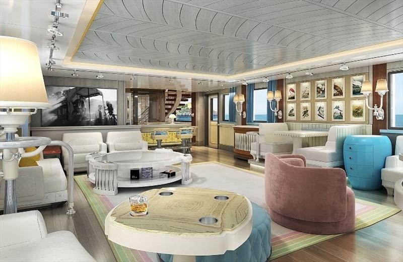 Commodore 57 - Main salon lounge, light palette version photo copyright Liebowitz & Partners taken at  and featuring the Power boat class