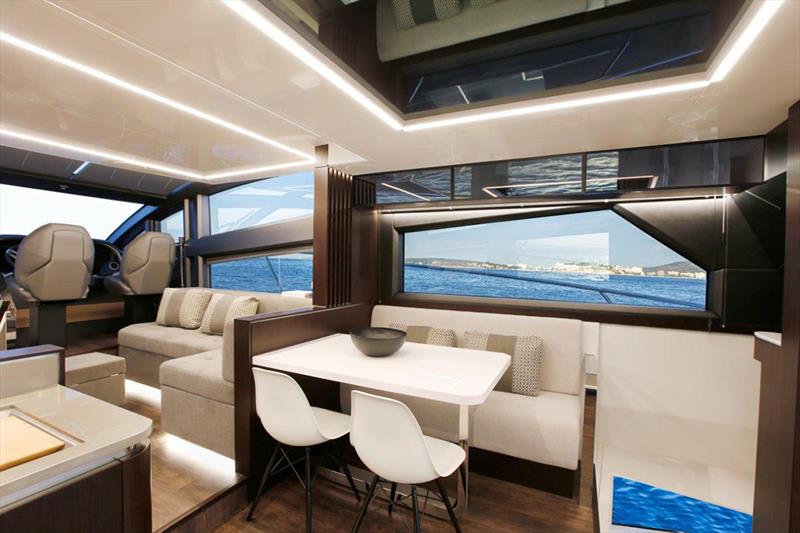 Pearl 62 saloon photo copyright Pearl Yachts taken at  and featuring the Power boat class