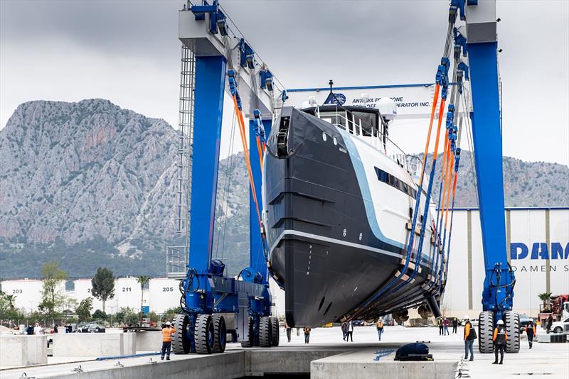 Time Off Yacht Support built by Damen Yachting launched - photo © Amels/Damen Yachting