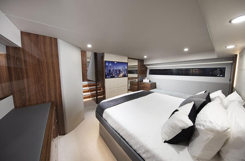 Master Stateroom - note flush floor - New Maritimo M55 - photo © Maritimo