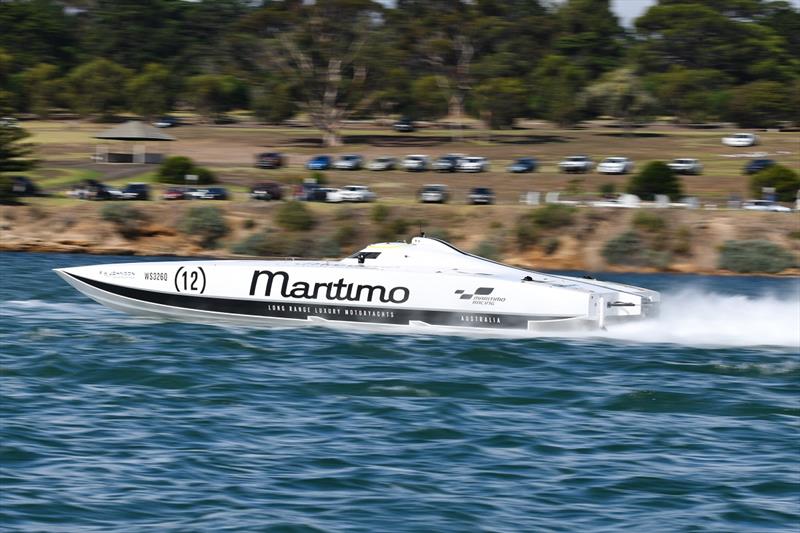 High velocity: Bill Barry-Cotter's offshore racing powerboat, Maritimo photo copyright colinrphotography.com taken at Hamilton Island Yacht Club and featuring the Power boat class