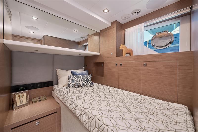Horizon FD75 Guest Room photo copyright Horizon Yachts taken at  and featuring the Power boat class