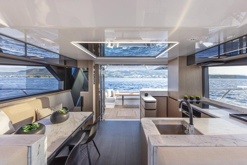 Pearl 62 Modern Interiors - Saloon photo copyright Pearl Yachts taken at  and featuring the Power boat class