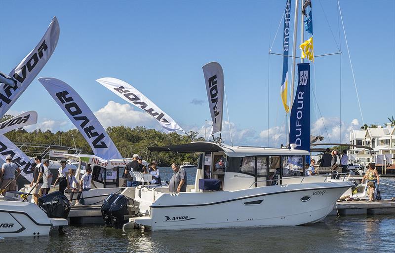 New Arvor 805 left, new 705 background and brilliant 905 to the right. Popular and easy to see why... - photo © John Curnow