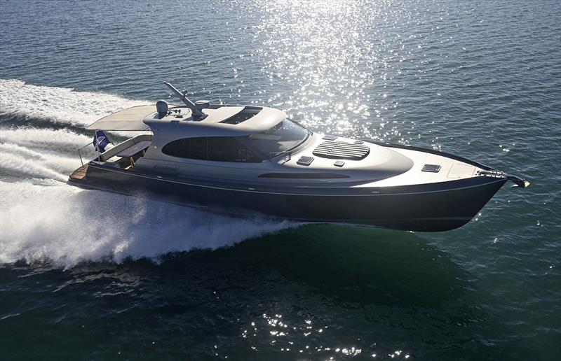 Depending on your choice of powerplants, Palm Beach's GT60 flies into the mid 30's, and well into the 40 knot bracket. - photo © Palm Beach Motor Yachts