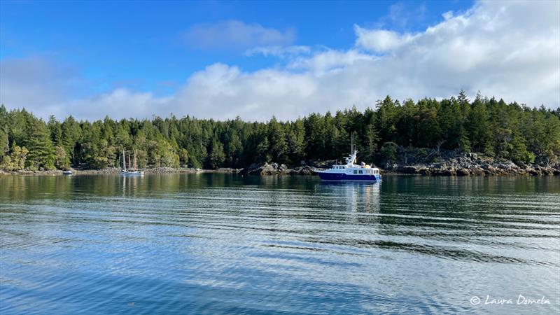 Akeeva at anchor in False Bay - Flotilla to Alaska - Day 2 - photo © Laura Domela