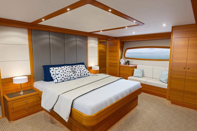 Grand Banks 85 Owner's Stateroom - photo © Grand Banks Yachts