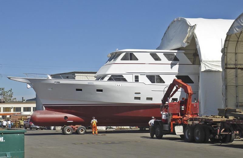 Complete package in this upgrade - bowsprit and bulbous bow - photo © Bray Yacht Design And Research Ltd