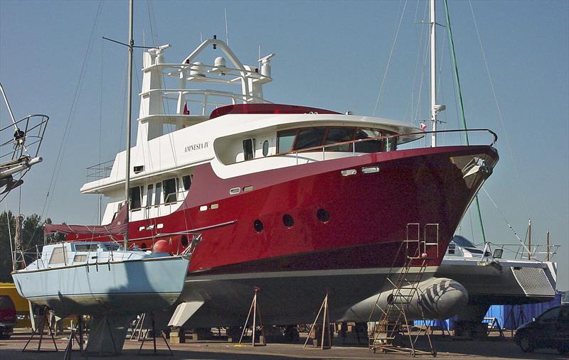 Amnesia IV with bulb photo copyright Bray Yacht Design And Research Ltd taken at  and featuring the Power boat class