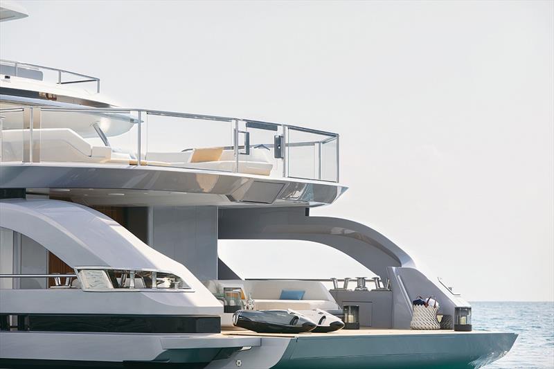 Azimut Grande Trideck Beach Area - photo © Azimut Yachts