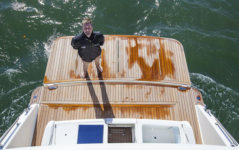 The Adventure Deck is even bigger than the lazarette underneath, and that's saying something - Maritimo S55 photo copyright John Curnow taken at  and featuring the Power boat class