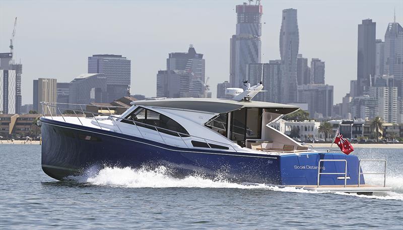 Cape50 steaming along beside Albert Park on Melbourne's Port Phillip photo copyright John Willis taken at  and featuring the Power boat class