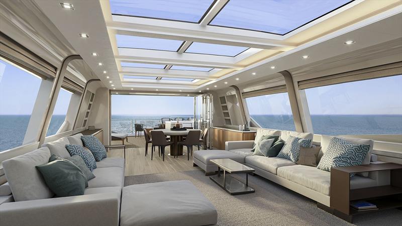 MCY 105 Skylounge upperdeck photo copyright Monte Carlo Yachts taken at  and featuring the Power boat class