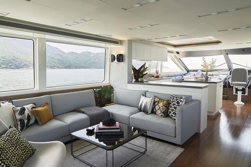 CL Yachts CLB72 - Interior Salon - photo © Lightseed Studio