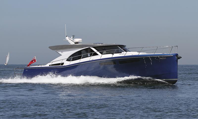 Hull#1 of the Cape50 gliding along effortlessly on Melbourne's Port Phillip photo copyright John Willis taken at  and featuring the Power boat class