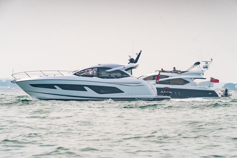 Display of Sunseeker yachts - photo © Sunseeker International