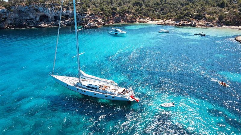 The gorgeous Sailing Yacht Elton, a 32m Windship Trident photo copyright Photo supplied taken at  and featuring the Power boat class