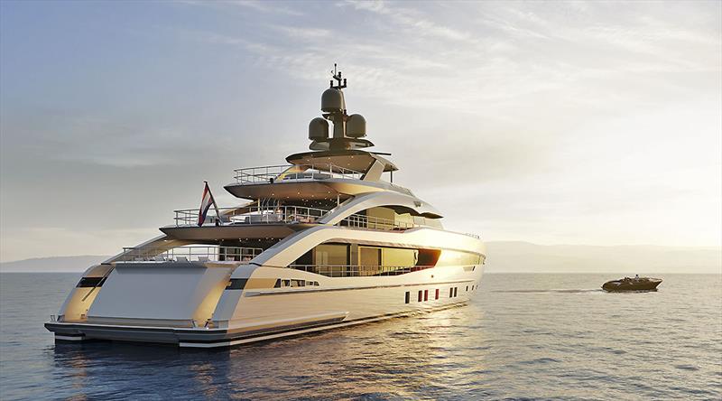 50-metre aluminium Project Sapphire photo copyright Heesen Yachts taken at  and featuring the Power boat class