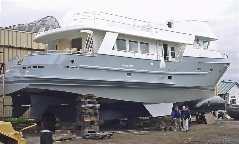 Look closely and you'll see she has more than a passing resemblance to the yellow tank model... The chines contribute to roll reduction and provide greater initial stability photo copyright Pat Bray taken at  and featuring the Power boat class