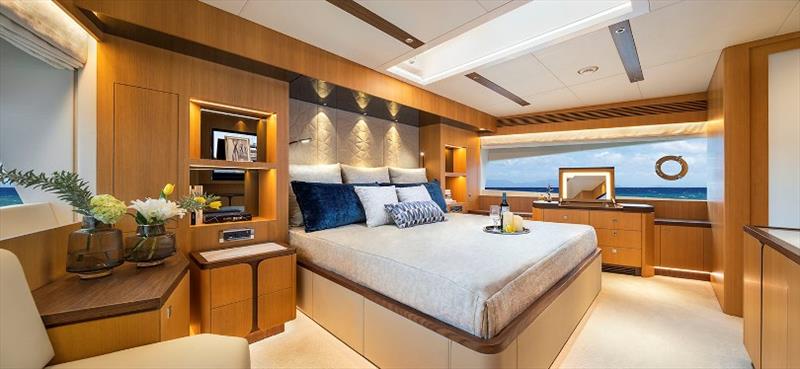 Horizon FD80 Hull 5 Master stateroom - photo © Horizon Yachts