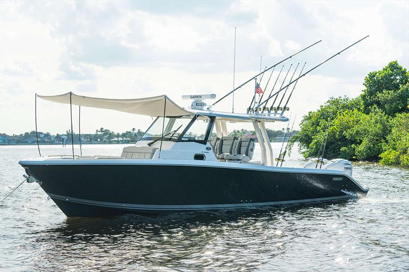 S 358 Sport from Pursuit Boats photo copyright Marc Montocchio taken at  and featuring the Power boat class