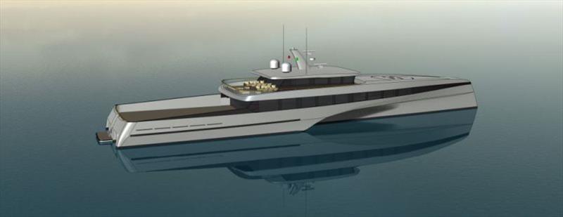 57m stabilised monohull explorer yacht - photo © Bury Design