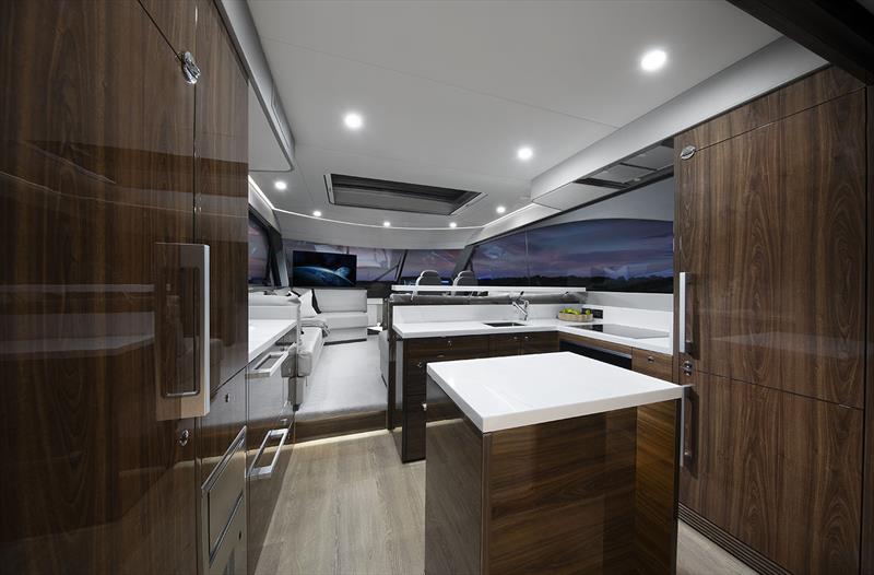 Galley on board the new Maritimo S60 - photo © Maritimo
