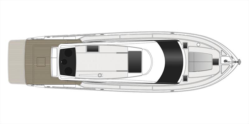 Upper Utility Deck General Arrangement for the new Maritimo S60 - photo © Maritimo