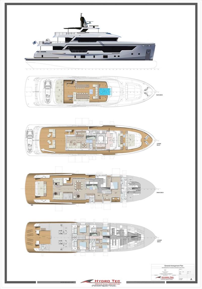 RSY 38m EXP M/Y Emocean photo copyright Rosetti Superyachts taken at  and featuring the Power boat class