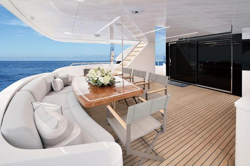 Horizon E81 Hull 2 - Main deck aft - photo © Horizon Yachts