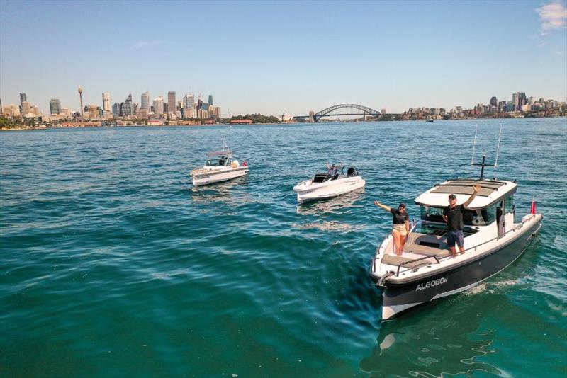 Axopar 37 Cross Cabin, Axopar 28 T-Top and Axopar 22 Spyder Adventure photo copyright eyachts taken at  and featuring the Power boat class