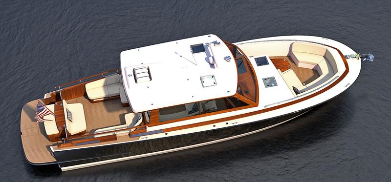 From bow to swim platform - all on one level - Daychaser 48 - photo © Barton & Gray