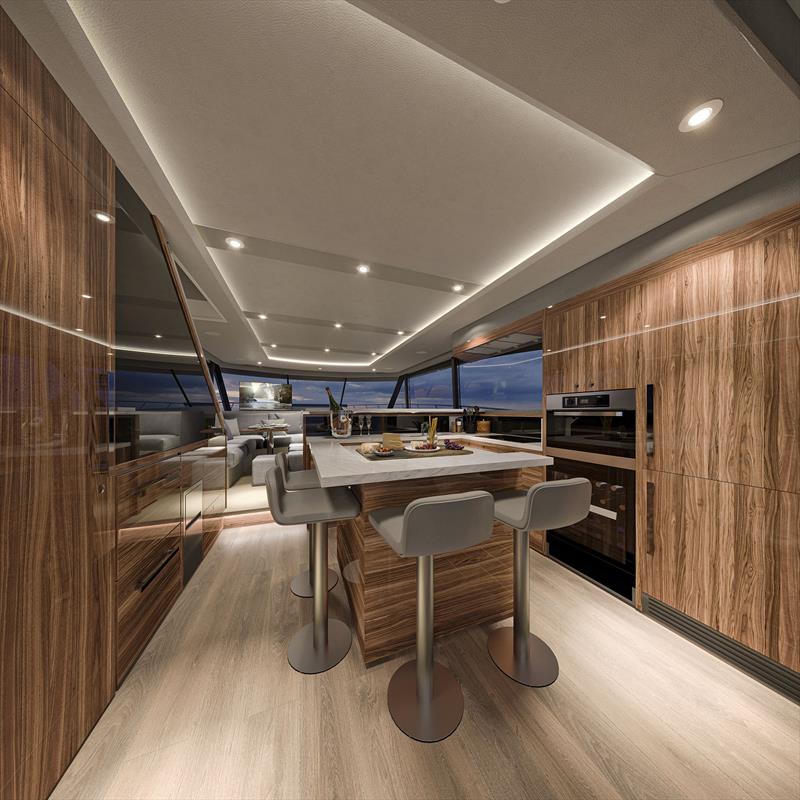 Maritimo M75 - Tremendous Galley - photo © Maritimo