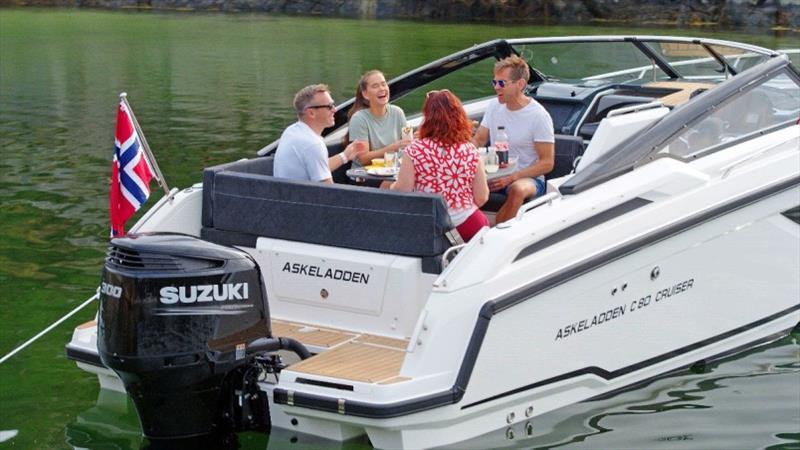CLICK and Flexiteek fitted on to Askeladden C80 Cruiser - photo © Flexiteek International